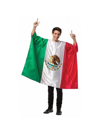 Adult Mexico Flag Tunic Costume-COSTUMEISH