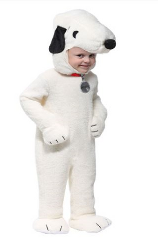 Disfraz de Snoopy súper lujo para niño pequeño