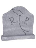 Graveyard Tombstone w/Base Halloween Prop-COSTUMEISH