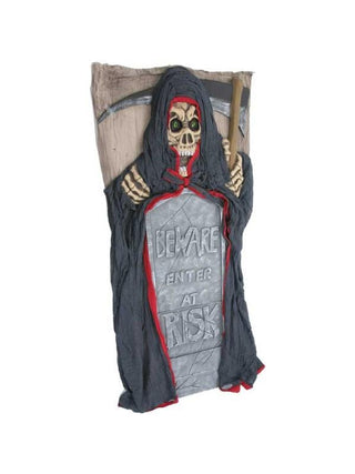 Grim Reaper Door Panel Halloween Prop-COSTUMEISH