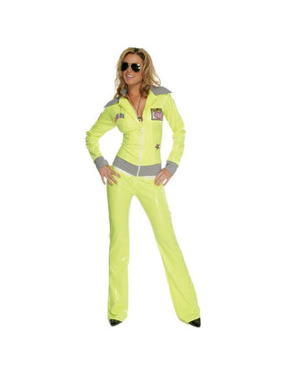 Adult Sexy Vinyl Racer Outfit Costume-COSTUMEISH