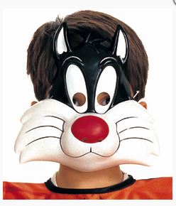Máscara de PVC Looney Tunes Sylvester el Gato